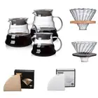 Glass-Diamond Coffee Pot Sharing Pot Filter Cup Set Hand-brewed Pour Over