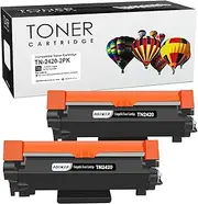 2 Packs Compatible TN-2420 TN2420 Toner Cartridge for Brother HL-L2310D HL-L2350DW HL-L2370DN HL-L2375DW DCP-L2510D DCP-L2530DW DCP-L2550DN MFC-L2710DN MFC-L2710DW MFC-L2730DW MFC-L2750DW Printers