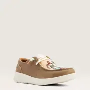 Ariat Women's Hilo Western Aloha Loafer - Medium Brown Bomber
