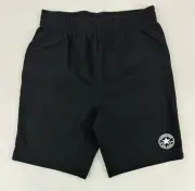 NEW CONVERSE Black Logo Aop French Terry Shorts Sz M 9CC584-023 Boy’s