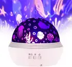 Starry Night Light Projector, LED Lamp Star Moon Projector Rotating Night Light