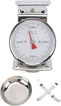 Mechanical Scale, Dial Food Weighing Scale Removable Bowl Stainless Steel Compact Rust Proof for Baking (4KG)