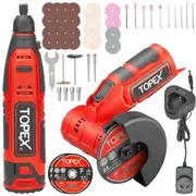 12V Cordless Rotary Tool W/12V Cordless Angle Grinder & Lithium Battery