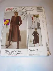 WOMENS UNCUT MCCALLS 5028 Sewing Pattern DRESS JUMPSUIT VEST SIZE 12 14 16