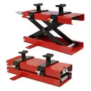 1100 LB Motorcycle Center Scissor Lift Jack Bikes ATVs Scooter Crank Tool