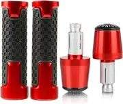 Motorcycle Handlebar Handles Grip for Suzuki DR650 DR 650 1996-1999 2000-2021 2019 2018 7/8'' 22mm Motorcycle Handle Grips Handlebar Grip Ends Plug