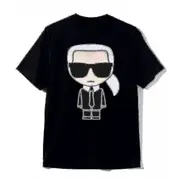 Karl Lagerfeld Black Tee Crewneck New T-Shirt L