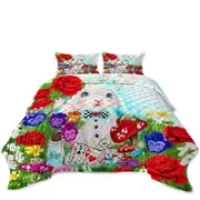 Adorable Kids Painting the White Rabbit Coverlet
