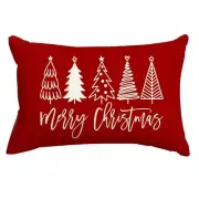 RABUSOFA Christmas Pillow Covers 12x20 Inch,Merry Christmas Tree Pillows Deco...