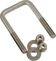 CE Smith - Stainless Steel U-Bolt - U-Bolts for Boat Trailer Accessories - Square - 7/16"-14 x 2-1/8" x 4" (15501A)