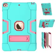 MCC Stylish Shockproof iPad 10.2 2020 8th Gen Case Cover Kids Apple iPad8 [Light Blue+Magenta]