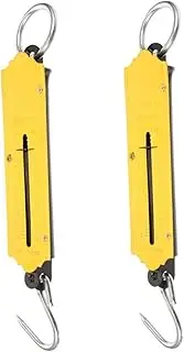[Happyyami] 2pcs Portable Weighing Scale Hand Spring Scale Outdoor Farm Produce Handheld Industrial Hanging