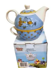NEW WINNIE THE POOH EEYORE & FRIENDS TEA FOR ONE DISNEY FOR GIFT &TEAPOT INFUSER