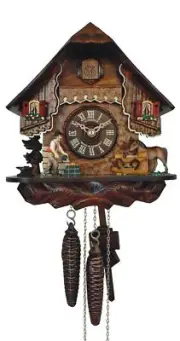 Cuckoo Clock Little black forest house SC 76/9 NEW