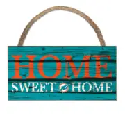 NFL Miami Dolphins Home Sweet Wood Sign Wooden Sign Wood Wall Decoration Decor