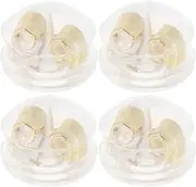EPIGEIST 4 Pack Round Earring Backs Comfortable Anti-Drop Silicone Stud Earring Stops for Heavy Jewelry