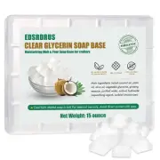 15 Ounces Glycerin Soap Base - Melt and Pour Soap Base for DIY Crafting, Easy...