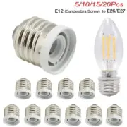 Light Bulb Socket Adapter Medium Base E26 E27 To E12 Candelabra Screw Reducer