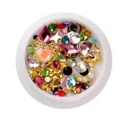 Flatback Studs Art And Rhinestones Moon Star Heart