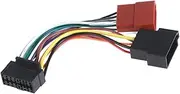 jojofuny Replacement Heat-Resistant Pin Stereo Adapter Connector for Cd DVD Player Radio Car Audio Wire Easy Installation Compatible Systems