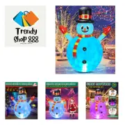 5.3FT Christmas Inflatables Snowman Outdoor Decorations, Blow up Snowman Chri...