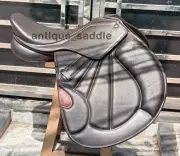Brown Leather Jumping Close contact, Double Flap Changeable Gullets Saddle