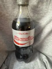 Share A Coke with Alexandra 2025 Personalized Gift Coca Cola Bottle 20oz Diet