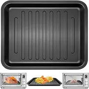 Air Fryer Toaster Oven Accessories for COSORI 12 in 1 C130 CS130 CO130 Convection Oven, 14’’*12’’ Non-Stick Rectangle Air Fryer Rack Replacement Parts Grill Pan Grill Plate Crisper Plate Tray