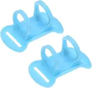 uxcell 2-Pack Headlamp Flashlight Holder, High Elastic Silicone Headlamp Stand Bicycles Lights Mount Bands for Telescopes Flashlights Cycling Hiking [Blue,0.98"/25mm]