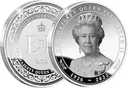 Queen Coin Featuring - Metal England Queen Coin, Collection Souvenir Coin | Commemorative Collectible Silver Coin, Queen Souvenir Coin Collection Her Majesty Queen Uncirculated Coin for Collector