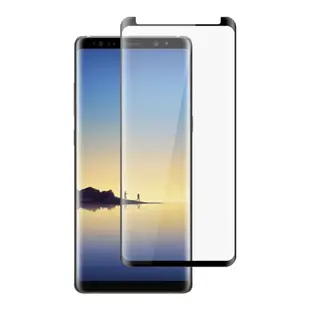 三星 Note8 高品質8D玻璃鋼化膜黑邊曲面保護貼(2入-Note8保護貼Note8鋼化膜)