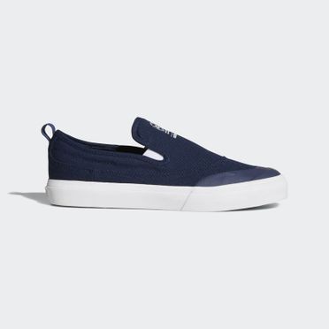 Adidas matchcourt white slip on top