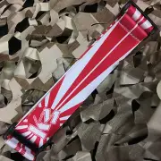 NEW KM Paintball Universal Mask Goggle Strap - Rising Sun - Red/White