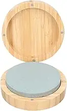 Housoutil Round Whetstone Shear Sharpener Whetstone grit Wet Two Sided Sharpening Viking Diamond Sharpening Electric Chainsaw Sharpening Stone honing Blade Double Sided White Corundum