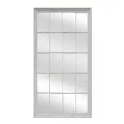 Window Style Mirror - White Rectangle 100cm x 200cm