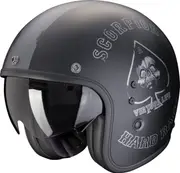 Scorpion Belfast Evo Spade, open face helmet , color: Matt Black/Silver , size: M