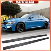 Matte Black Side Skirt Extension Lip Spoiler For BMW F82 F83 M4 2-Door 2014-2020 (for: BMW)