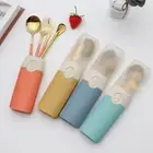 Multicolor Chopsticks Spoon Fork Tableware Set Picnics Camping