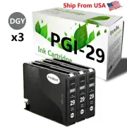 (3PK,LGY) PGI-29 PGI29 Ink Cartridge PGI 29 for PIXMA Pro 1 1S Printer