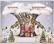 Christmas ,Gnome Holidays | Swedish Nisse Countdown Calendar Multilevel Tray Decor | Faceless Rustic Rudolph Plush, com