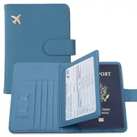 在飛比找樂天市場購物網優惠-一體護照夾多功能護照套卡包 多層卡包 證件包 便攜式飛機票保