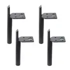 Modern Furniture Legs 6 Inch Metal Furniture Table Leg Black