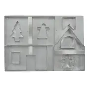Avanti Gingerbread House 10 Piece Set Includes Base Board | 2 x 10pc Sets