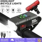 Bike LED Light Set Rechargeable Bicycle Lights Waterproof Headlight Front Rear