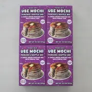 NEW 4 Boxes of Trader Joe's Ube Mochi Pancake Waffle Mix, Gluten-Free Purple Yam