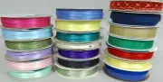 Offray Fabric Craft Ribbon Lot 21 Spools Rolls Carolace Europa Beachwood Mixed