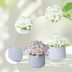 Gypsophila Artificial Flowers Faux Plant in Pot Decorative Modern Artificial