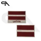 Latvia Flag iron on Embroidered Sew on Patch For Clothes 9x6cm