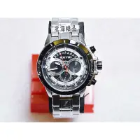在飛比找蝦皮購物優惠-現貨 正品 EXTRI真三眼鋼帶手錶 男錶 鋼錶 銀鋼帶