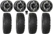 Raceline Ryno Bdlk 14" Wheels Bk 32" RC500 Tires Sportsman RZR Ranger
